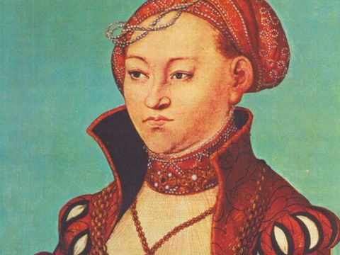 Porträt von Elisabeth von Rochlitz, historische Darstellung der Persönlichkeit.