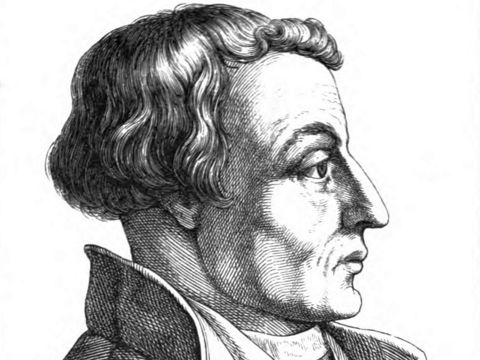 Porträt von Martin Bucer, Reformator und Zeitgenosse Martin Luthers, in historischer Darstellung.