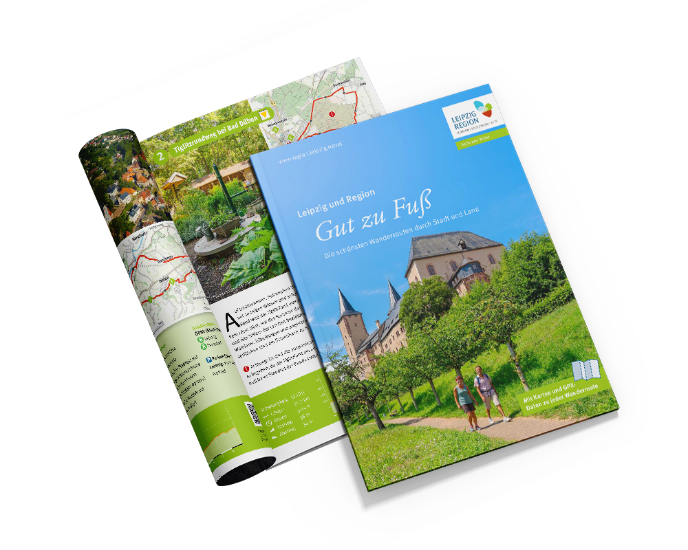 Mockup der Titelseiten der Wander-Broschüre.